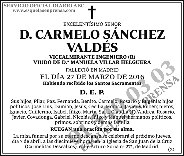 Carmelo Sánchez Valdés